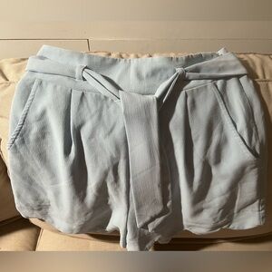 Baby Blue Chiffon Shorts ~ Size S